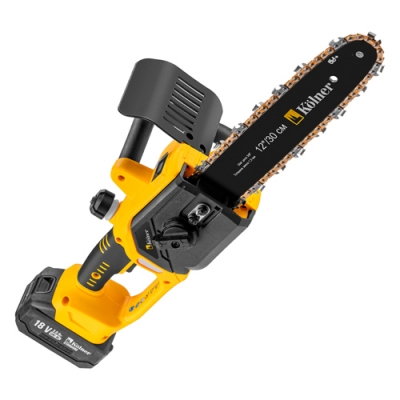 Пила цепная аккум. 18V UNI-M Standard, BL, шина 30см (12"), Kolner KCS 18BL-30-2K, цепь 3/8", 1,3мм,