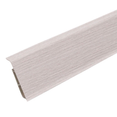 Плинтус напольный с кабель-каналами 70мм 2,2м "Деконика" 253 Ясень серый