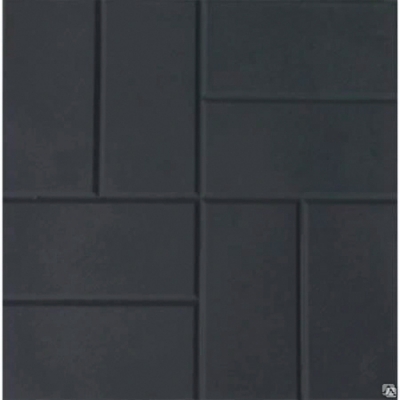 Плитка тротуарная полимерпесчаная 330*330*30 черная (420 шт поддон)