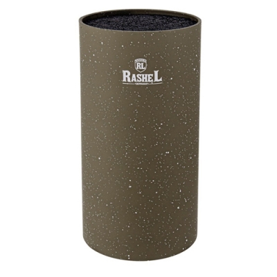 Подставка для ножей 11,5 см х 22,5 см, цвет коричневый мрамор (R-989) "МАРУСЯ"