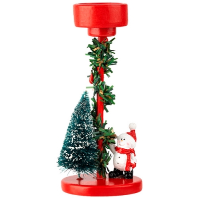 Подсвечник Волшебная страна Снеговик у ёлки 110243