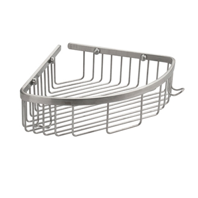 Полочка 22 см одинарная, угловая, овальная, решётка, из нержавеющей стали GFmark 80360 Полочка 22 см одинарная, угловая, овальная, решётка, из нержавеющей стали GFmark 80360