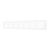 Решетка вентиляционная переточная ERA 300x42 DP AL алюминий White