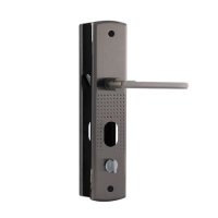 Ручка двер. на планке 200(108)-68мм Правая мат.никель арт.16412 Нора-М