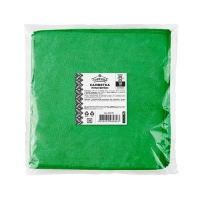 Салфетка Микрофибра Горница 406-191, 30 х 30 см, 10 шт, зеленая