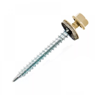 Саморезы кровельные Металлсервис 4,8 х 35 слоновая кость RAL 1014, по дереву (3000 шт) г.Москва Саморезы кровельные Металлсервис 4,8 х 35 слоновая кость RAL 1014, по дереву (3000 шт) г.Москва