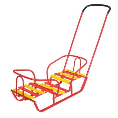 Санки дет.двойняшки игрушка СД/АЛ2 алый Nika