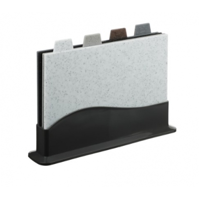 SATOSHI Набор досок разделочных на подставке 5пр, 30х22см, пластик (852-132)