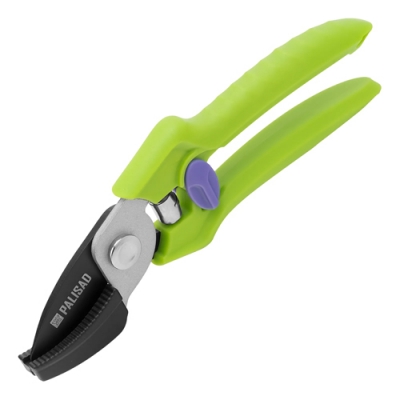 Секатор с наковальней, 190 мм, пластиковые рукоятки// Palisad арт.60454