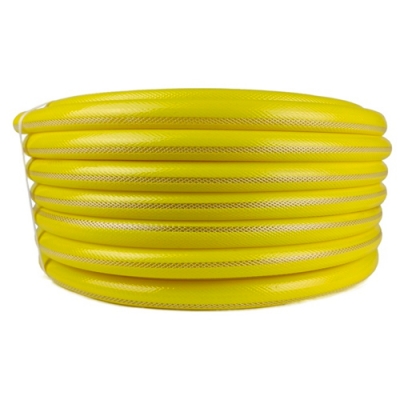 Шланг НОВЭМ ПВХ армированный с прозрачным внутренним слоем лимон 3/4 50м г.Волжский