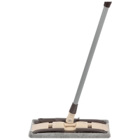Швабра для пола Рыжий кот 310501 с насадкой из микрофибры с зажимным механизмом