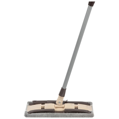 Швабра для пола Рыжий кот 310501 с насадкой из микрофибры с зажимным механизмом