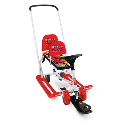 Снегокат Игрушка Nika Тимка спорт 6Д ТС6Д/GR с граффити на красном