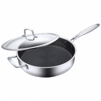 Сотейник с крышкой Z-90234 d24x6 см