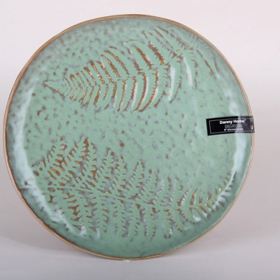 Тарелка десертная 21.5см, Fern deco T36-02 Тарелка десертная 21.5см, Fern deco T36-02