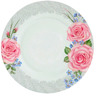 Тарелка плоская 19 см JEWEL 6999 (стеклокерамика) (ПС0036-48) Тарелка плоская 19 см JEWEL 6999 (стеклокерамика) (ПС0036-48)