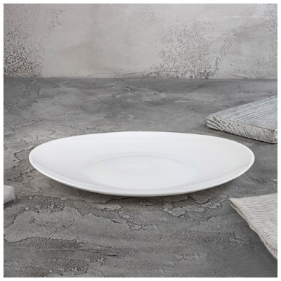 Тарелка столовая Al Dente, размер: 26,5*22,5*2,3 см из опалового стекла арт.107081