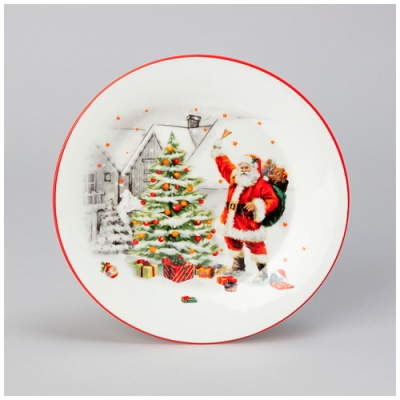 Тарелка закусочная agness с новым годом!" 20,3*2 см 358-2282 Тарелка закусочная agness с новым годом!" 20,3*2 см 358-2282