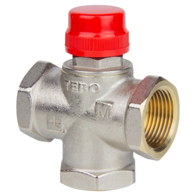 Трехходовой смесительный клапан TEBO 1" (бок. смешивание без полного перекрытия) (1/40) Трехходовой смесительный клапан TEBO 1" (бок. смешивание без полного перекрытия) (1/40)