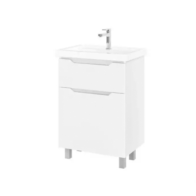 Тумба Jasmine 60 напольная, Белая (под раковину Фостер-60)