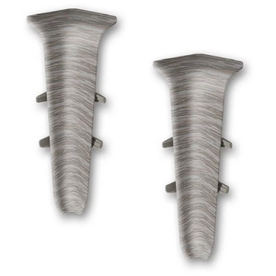 Угол внутренний для плинтуса 85ММ "Деконика", 210 Дуб пепельный