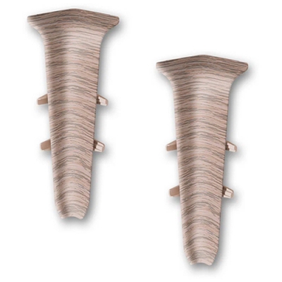 Угол внутренний для плинтуса 85ММ "Деконика", 215 Дуб снежный