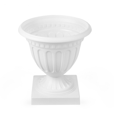 Вазон Олимпия Альтернатива 6л белый (уп.6) М9076