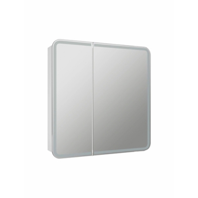 Зеркало-шкаф Континент Velion Led 800х800 с датчиком движения и холодной подсветкой