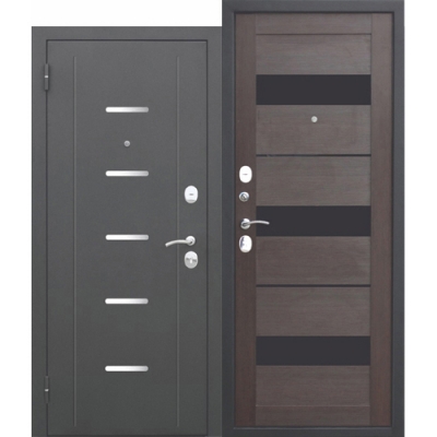 Дверь металлическая 7,5 см Гарда муар Темный кипарис Царга 960 левая (Россия)