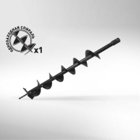 Шнек д/грунта Carver GDB-100 однозаходный (d пос=20мм, D=100мм, L=80см)