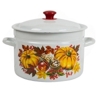 Кастрюля 41804-202/6 8,0л (белая, сл.к) пр-во ООО "КМК" по 2 шт в уп