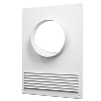 Площадка торцевая пластиковая с решеткой 180х250 фланец D110 (110ПТПР) ЭРА