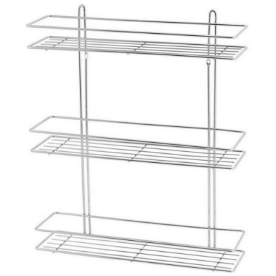 SWR-023 Полка прямая трехярусная SWENSA (хром)