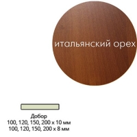 Добор ПВХ (ит.орех) 100 х10х2070 мм Леском