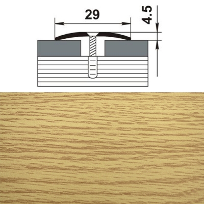 Профиль стыкоперекрывающий ПС 04-1. 1350.082 дуб светлый