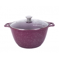 Кастрюля 4л со стеклянной крышкой, АП линия Trendy style (mystery) Kukmara к41tsm Кастрюля 4л со стеклянной крышкой, АП линия Trendy style (mystery) Kukmara к41tsm