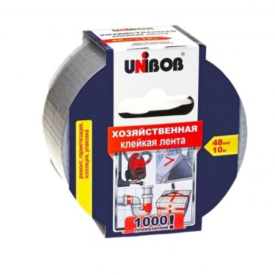 Клейкая лента АРМИРОВАННАЯ для хозяйственных работ 48мм х 10м UNIBOB ИУ (36) арт.44264