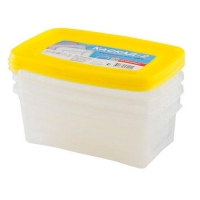 Комплект контейнеров СВЧ 3шт КАСКАД 2, ПРЯМ 1л С57001 ПБ а