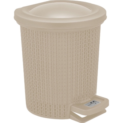 Контейнер для мусора с педалью Ajur 6 л айвори SV4064