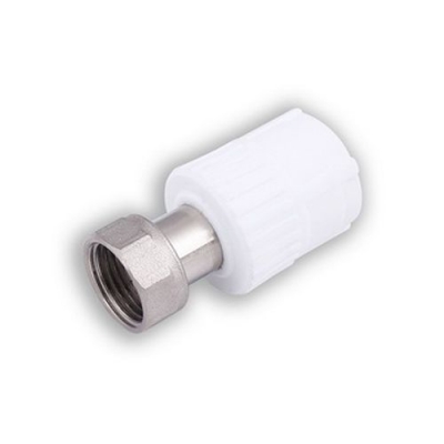 Муфта с накидной гайкой 20 х 1/2 (150/30) (Valfex) БЕЛАЯ