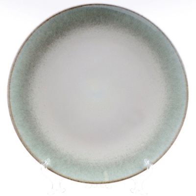 Тарелка обеденная, керамика, 27 см, круглая, Moss , Daniks, серая (417935)