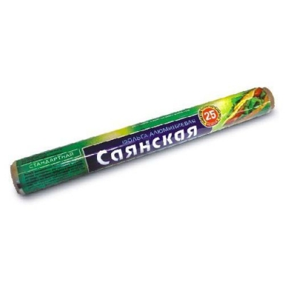 Фольга 29см х 10м (9) припэк Саянская фольга стандарт (С10Пх48-Эконом) ФЛГ06500
