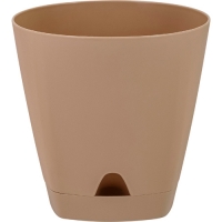 Горшок для цветов "Амстердам" D140 с прикорневым поливом 1,35л Молочный Шоколад ING6199 Горшок для цветов "Амстердам" D140 с прикорневым поливом 1,35л Молочный Шоколад ING6199