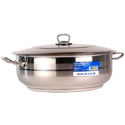 Arian Gastro низкая кастрюля 13,5л (36*14) / 4TTCLK1436001 арт.1401.02