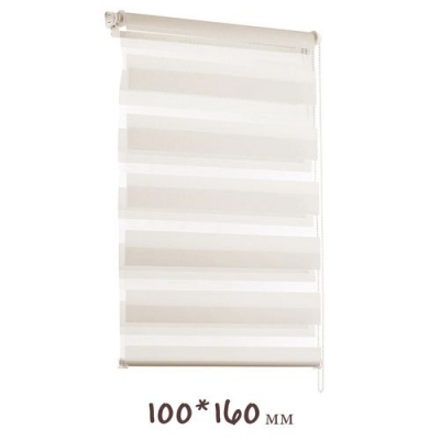Рулонная штора День-Ночь 100х160 молочный