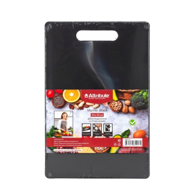 Доска разделочная MARBLE Black 20х30см арт.ABX145
