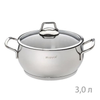 Кастрюля 3л, 20х10 см, стекл. кр. (30с) МАРУСЯ