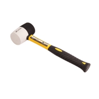 Киянка резиновая Ultima, 225 г, черно-белая резина,фиберглассовая рукоятка арт.121024