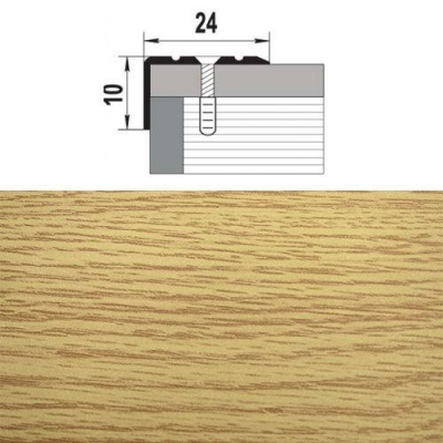 Профиль угловой ПУ 01.900.082 дуб светлый