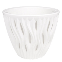 Кашпо "Вдохновение" (3л.) Цв. Белый/Белый (Арт. КШ-5739)